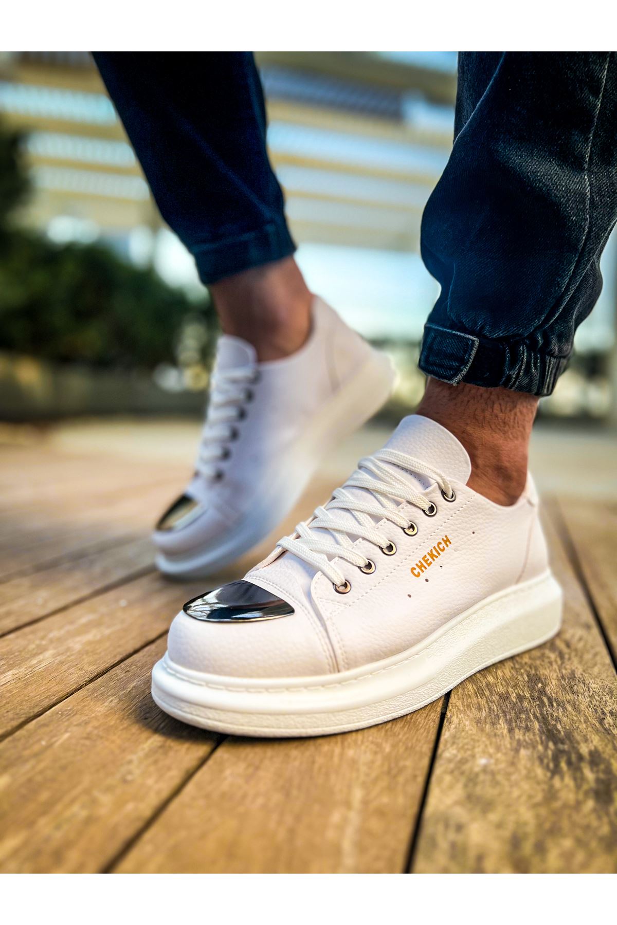 Chekich CH175 Günlük Erkek Ayakkabı Beyaz - Görsel 2
