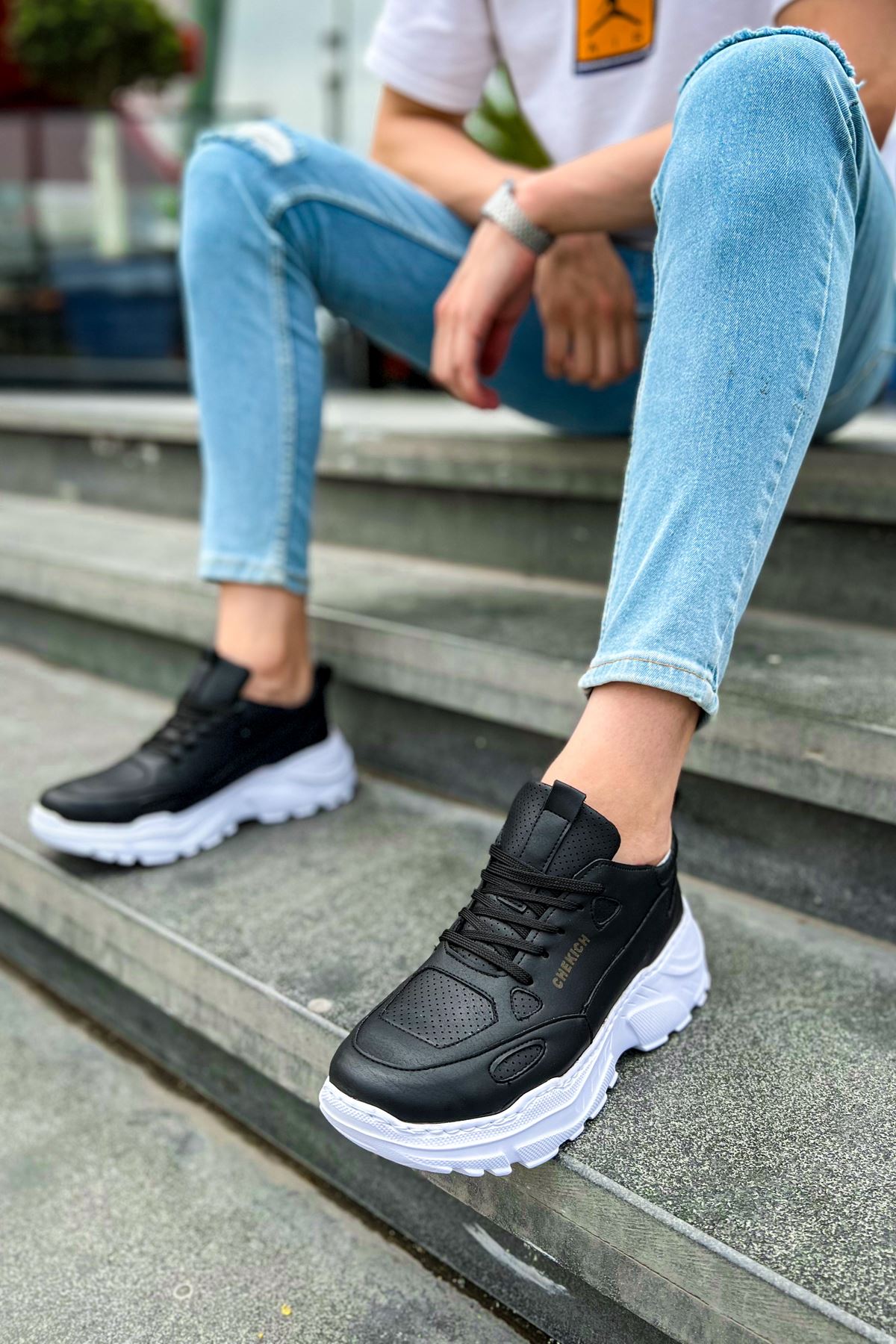 Chekich CH089 Günlük Erkek Ayakkabı Siyah - Görsel 4