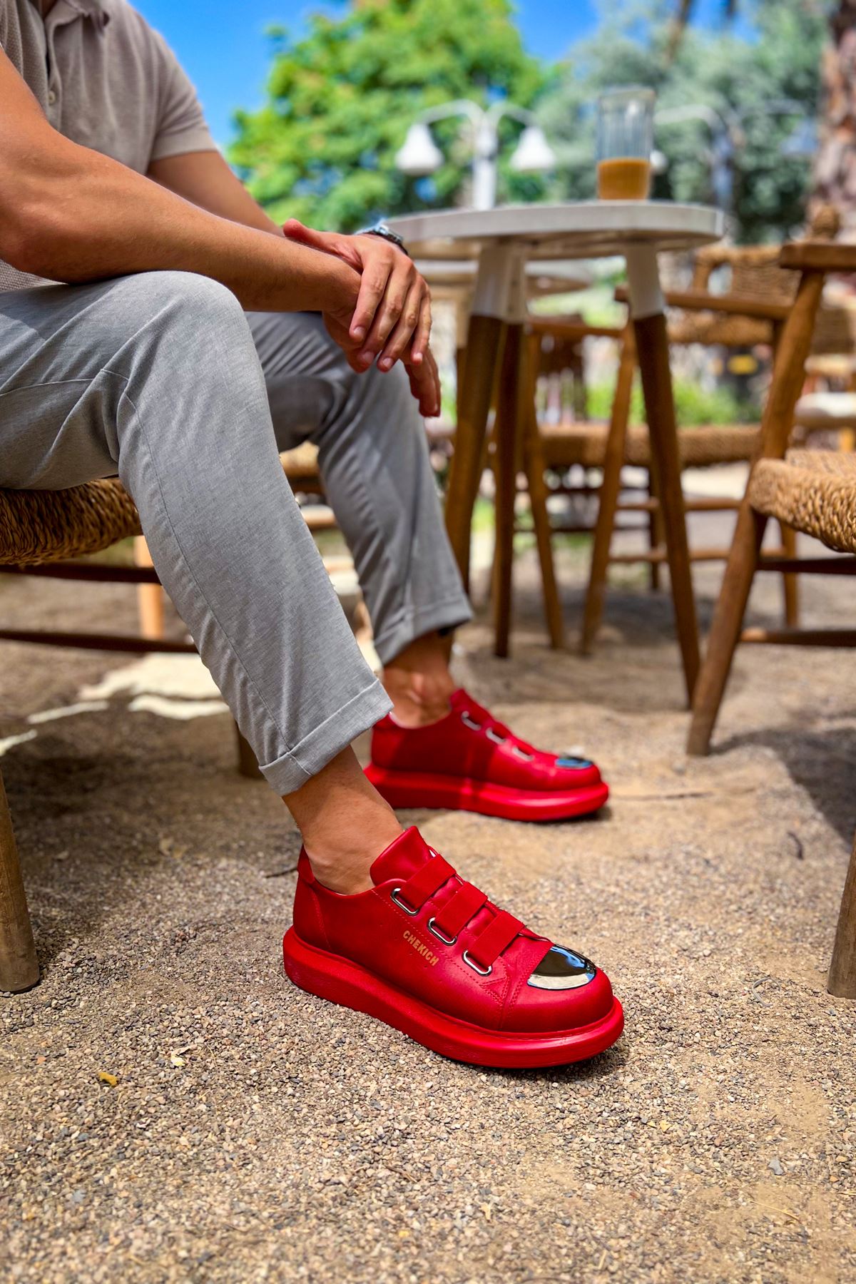 Chekich CH251 Günlük Erkek Ayakkabı Kırmızı - Görsel 2