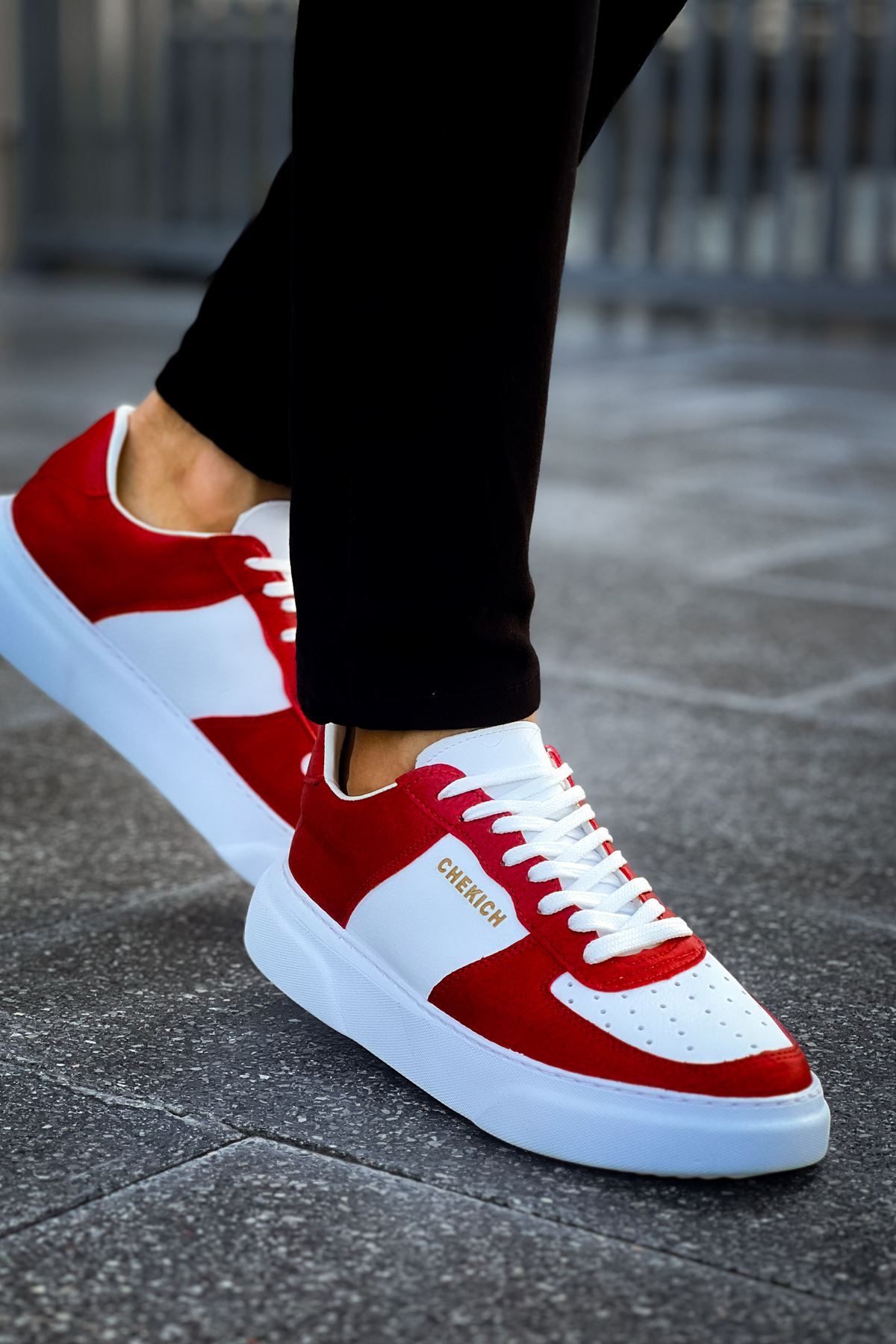 Chekich CH087 Günlük Erkek Ayakkabı Kırmızı - Görsel 3