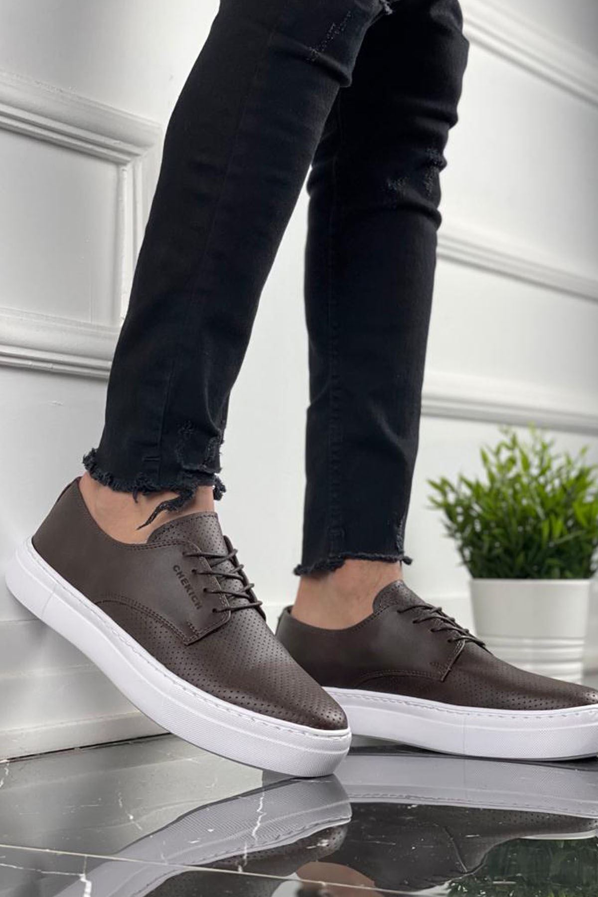 Chekich CH061 Günlük Erkek Ayakkabı Kahverengi - Görsel 2