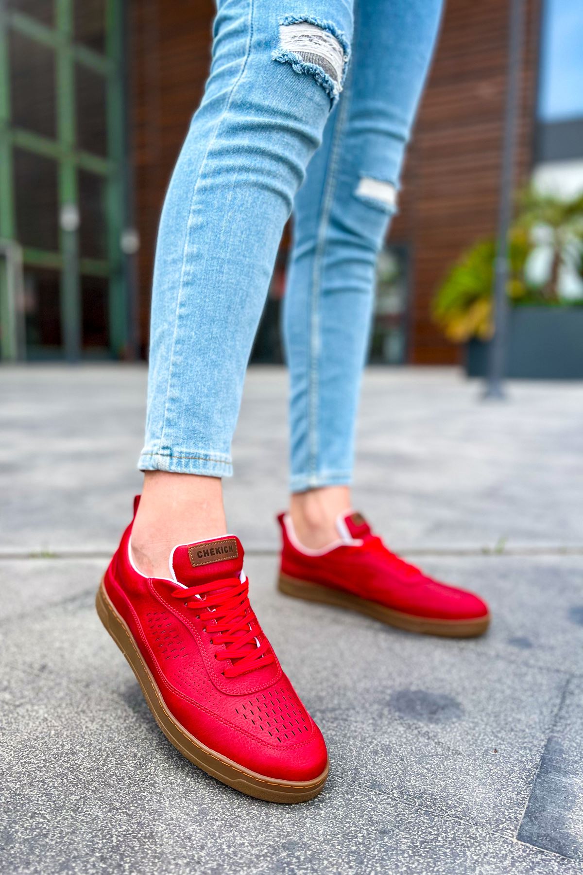 Chekich CH157 Günlük Erkek Ayakkabı Kırmızı - Görsel 2