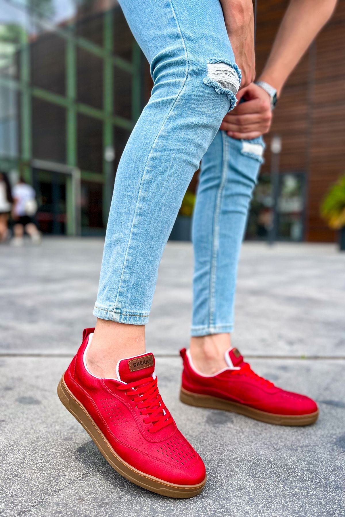 Chekich CH157 Günlük Erkek Ayakkabı Kırmızı - Görsel 3