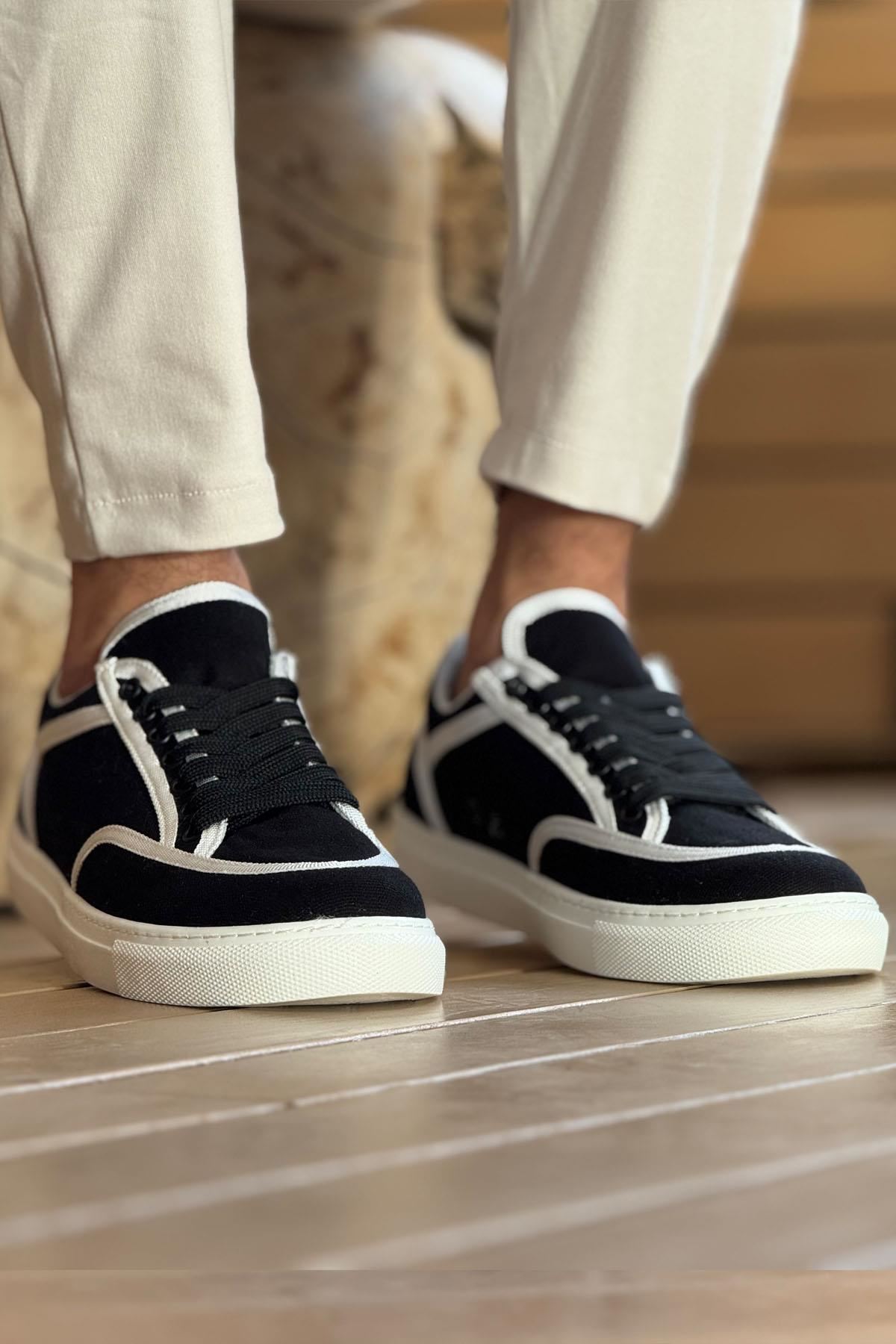 Chekich CH250 Günlük Erkek Ayakkabı SİYAH Keten