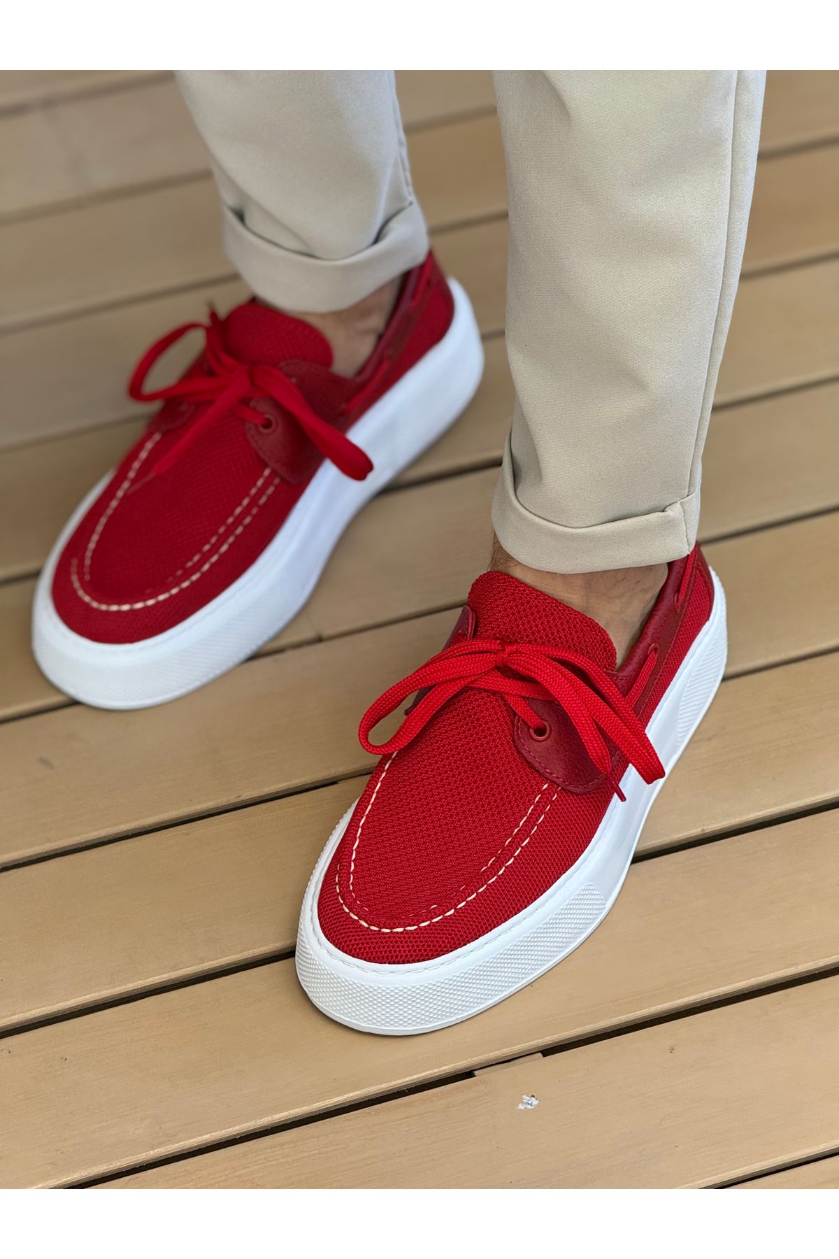 Chekich CH260 Günlük Erkek Ayakkabı KIRMIZI - Görsel 2