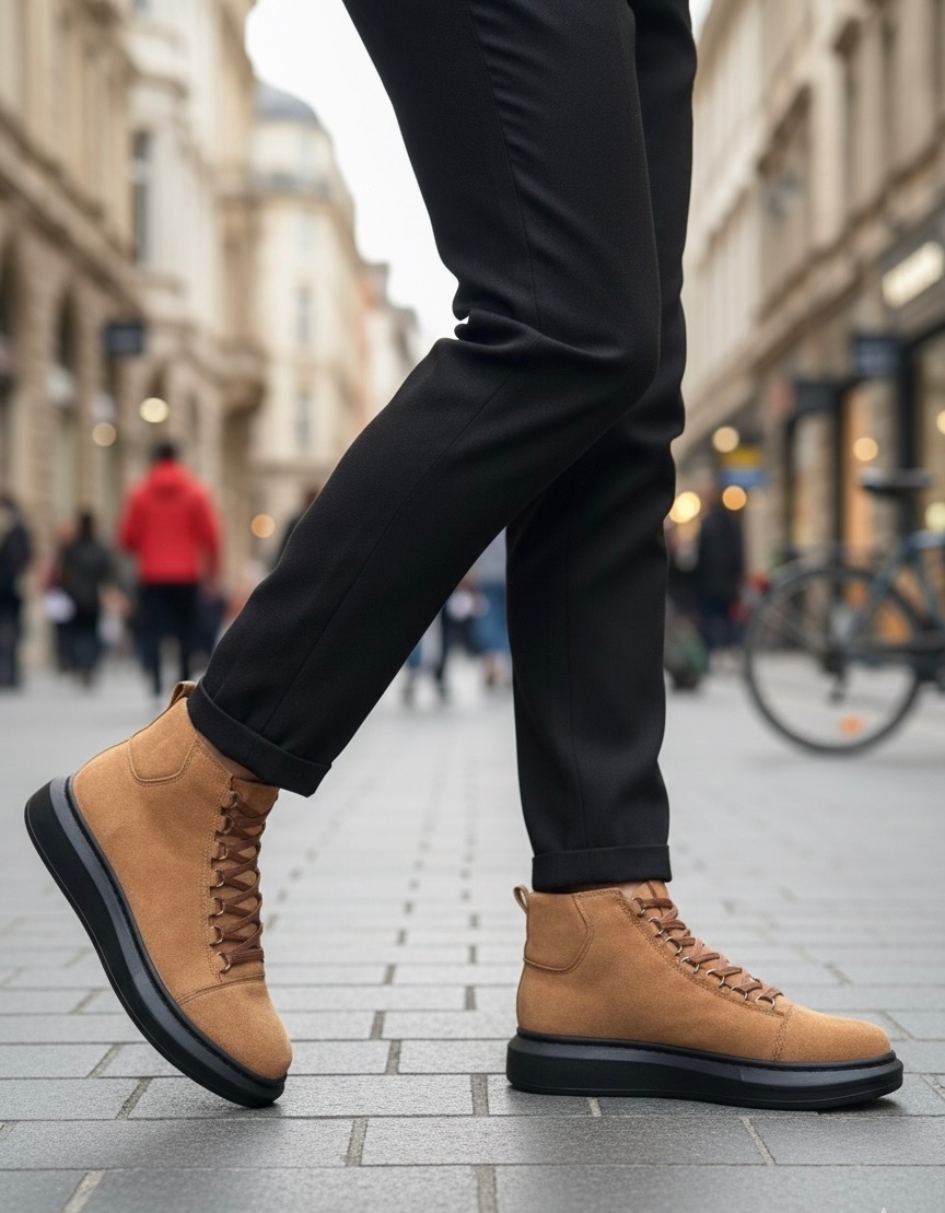 Boa BA0713 Erkek Bot Taba Süet