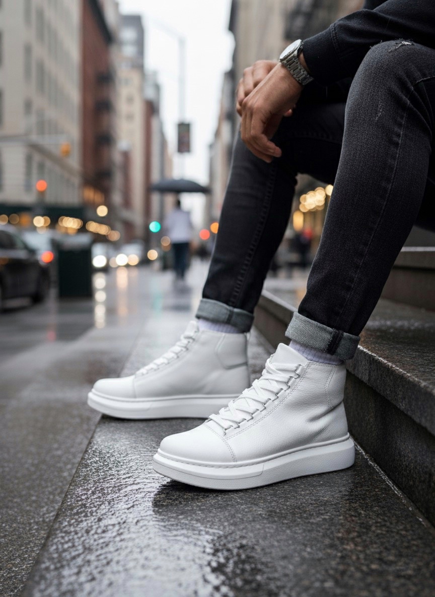 Boa BA0713 Erkek Bot Beyaz