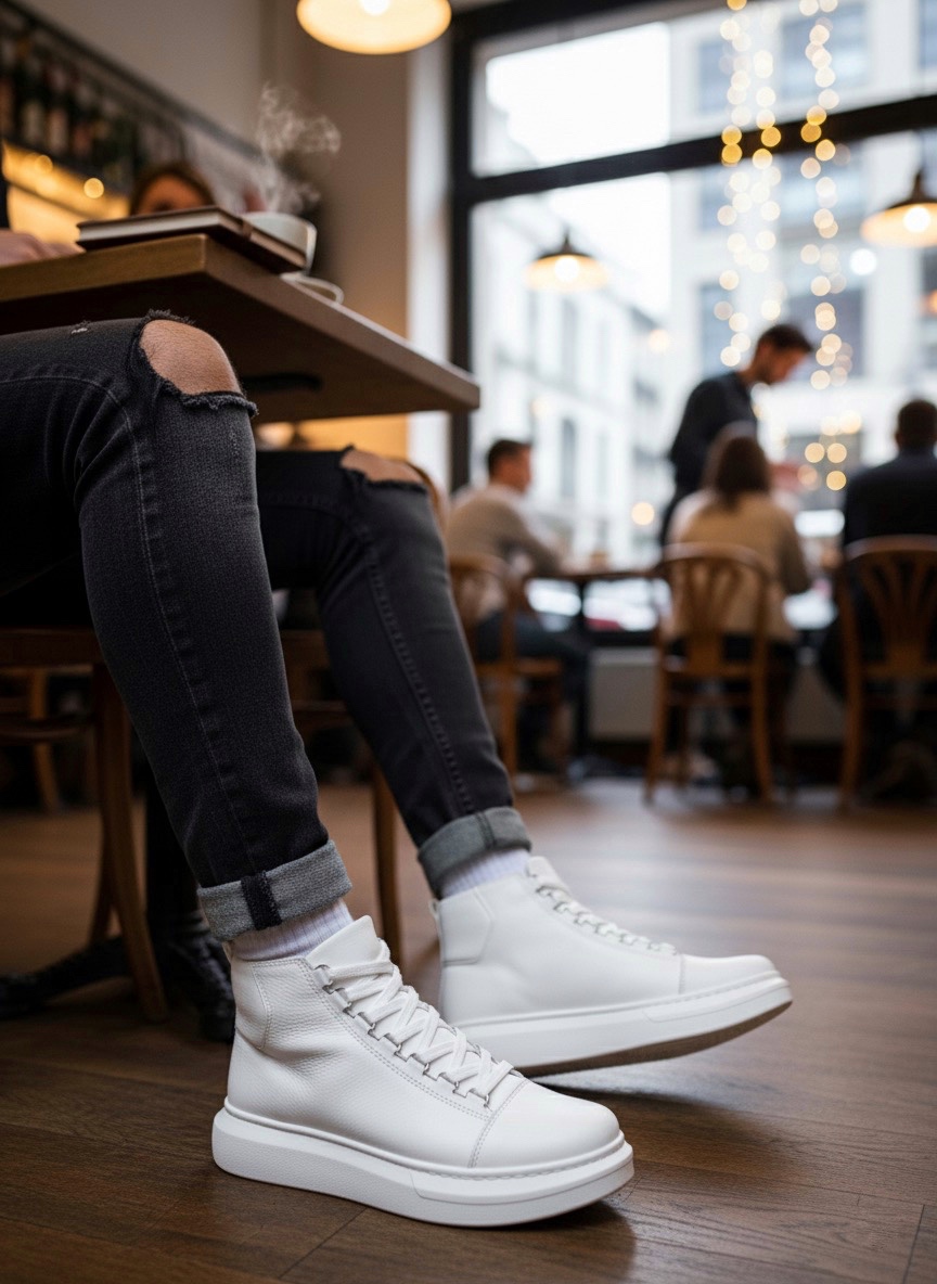 Boa BA0713 Erkek Bot Beyaz