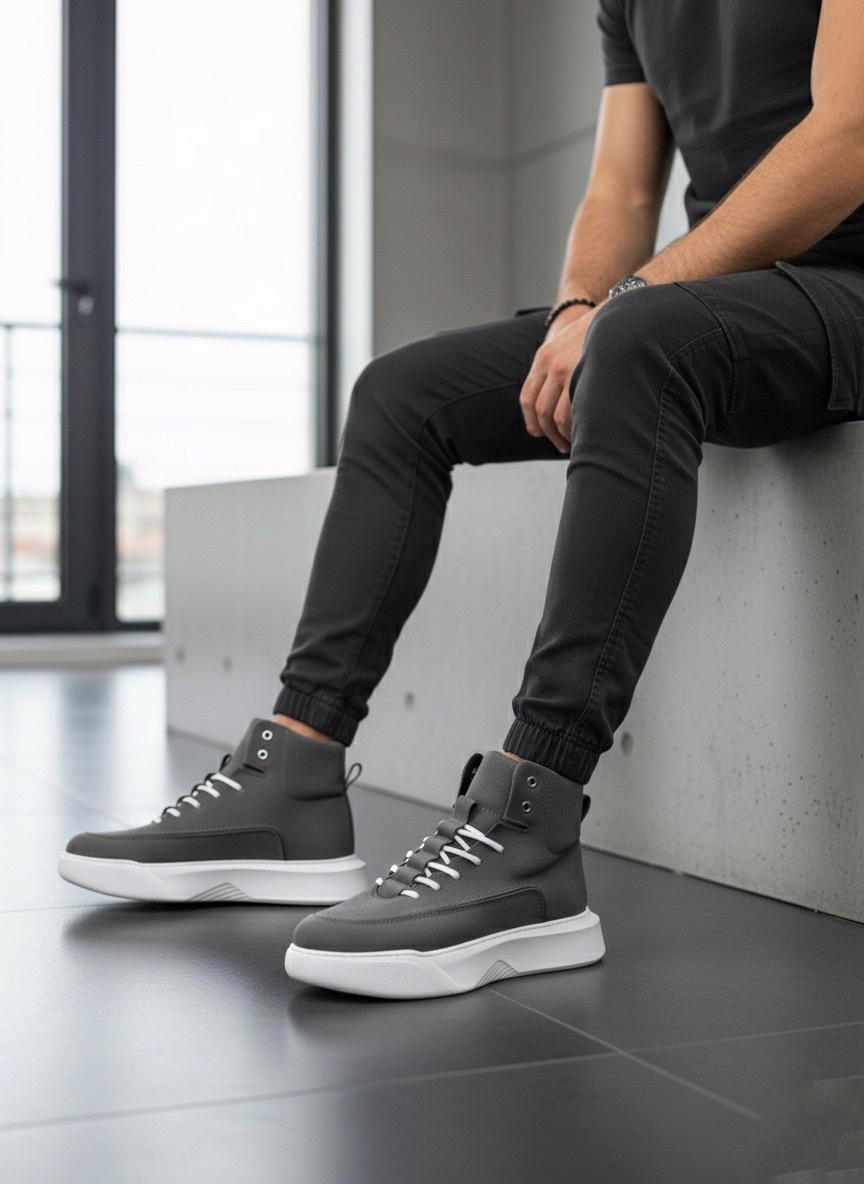 Boa BA0321 Erkek Bot GRİ