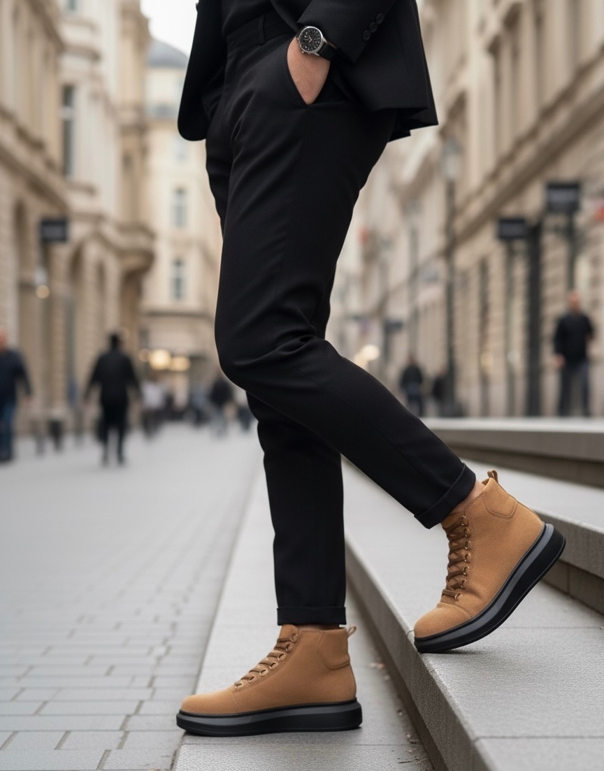 Boa BA0713 Erkek Bot Taba Süet