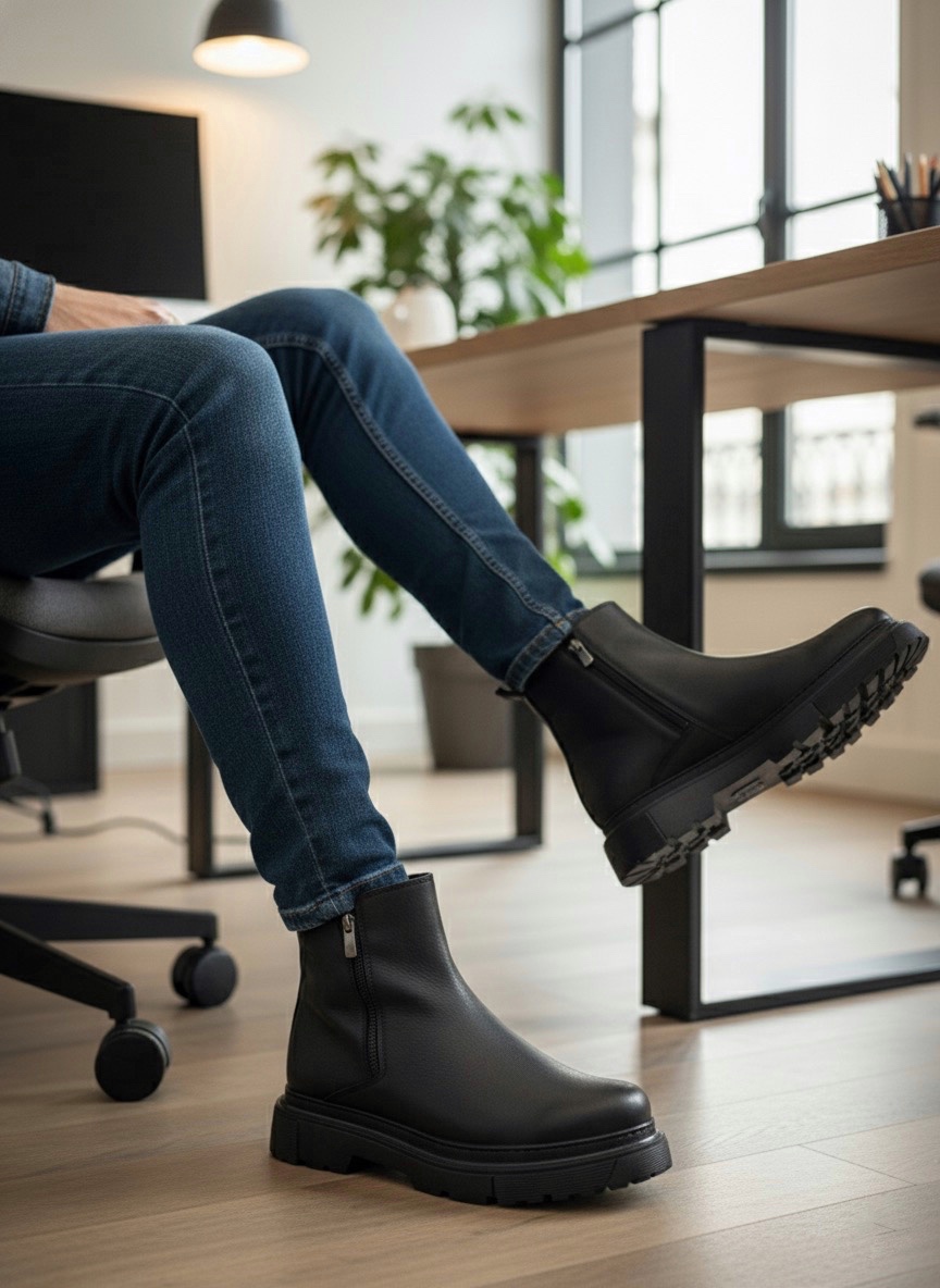 Boa BA0777 Erkek Bot Siyah