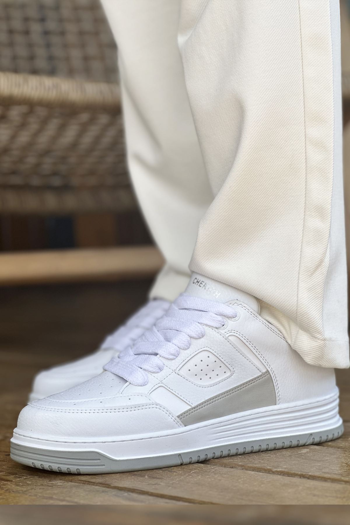 Chekich CH241 Günlük Erkek Ayakkabı BEYAZ