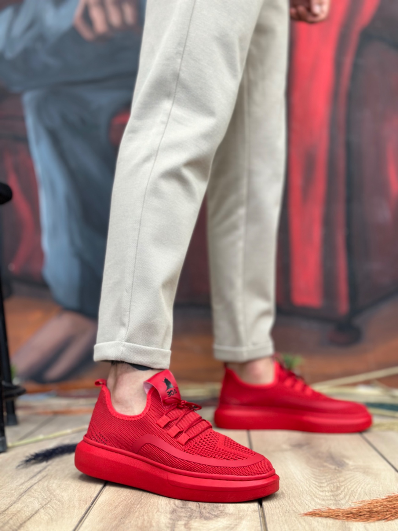 Boa BA0375 Erkek Günlük Ayakkabı Kırmızı