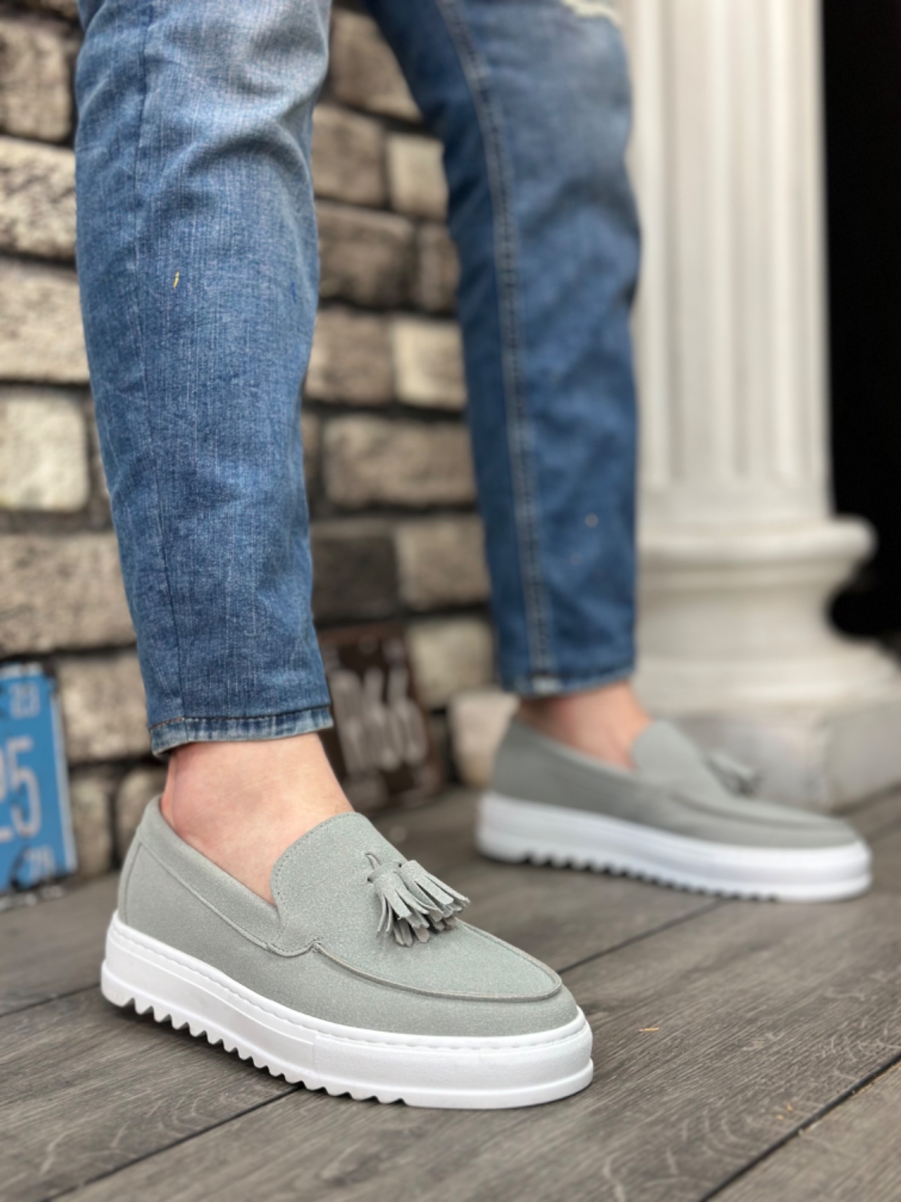 Boa BA0154 Erkek Günlük Ayakkabı Gri Süet