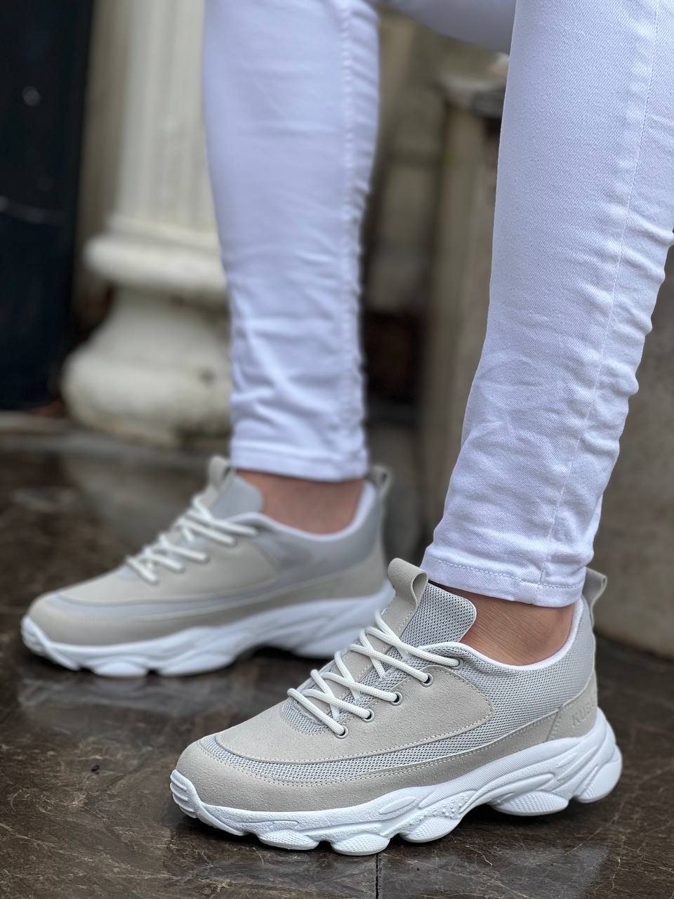 Boa KB-707 Erkek Günlük Ayakkabı taş Süet