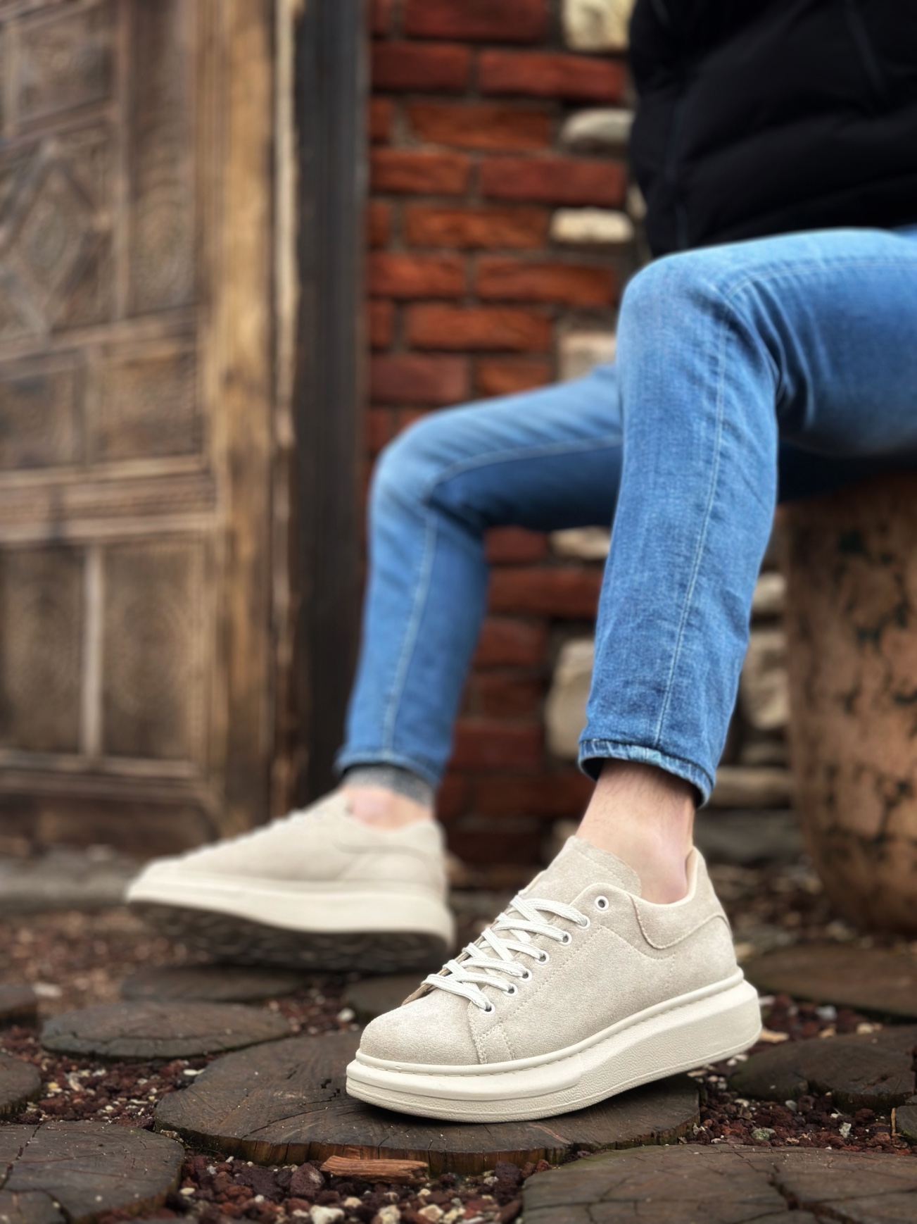 Boa BA0547 Erkek Günlük Ayakkabı Kum Beji Süet