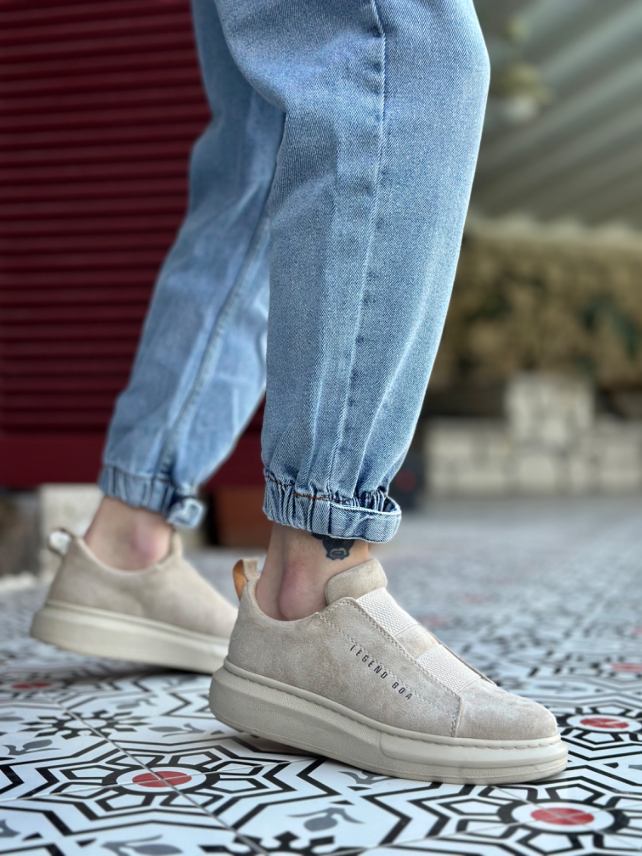 Boa BA0307 Erkek Günlük Ayakkabı Kum Beji Süet