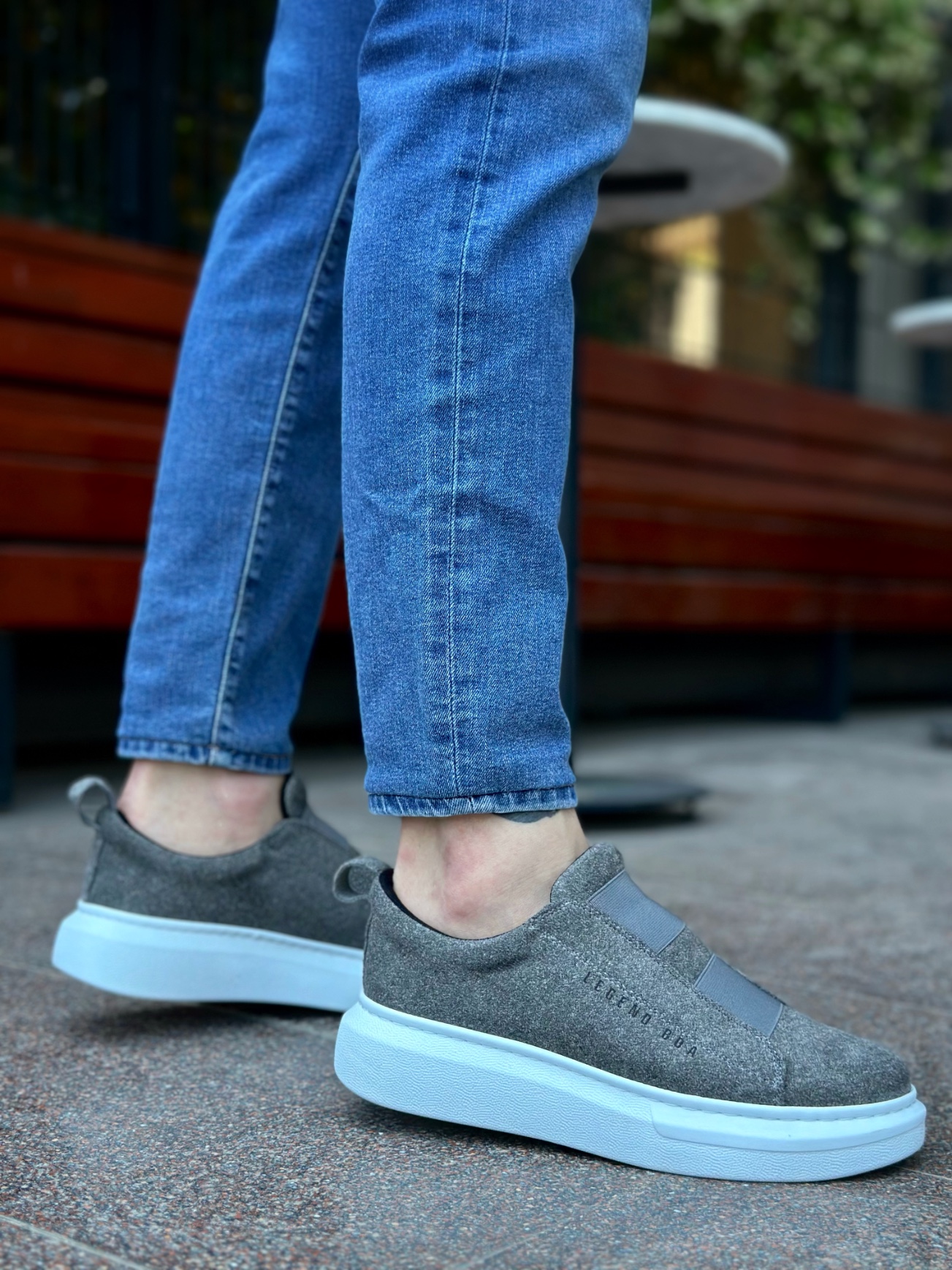 Boa BA0307 Erkek Günlük Ayakkabı Gri Süet