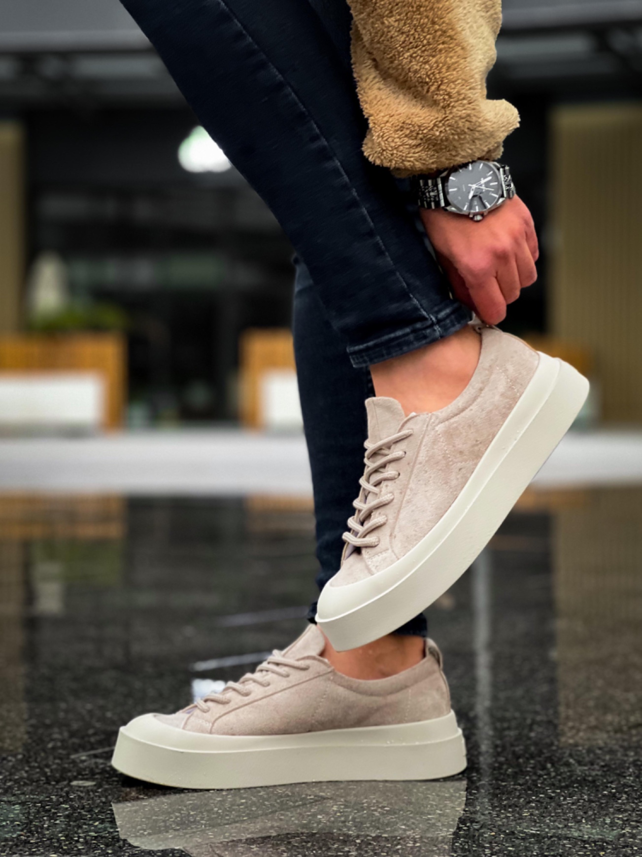 Boa BA0500 Erkek Günlük Ayakkabı Krem