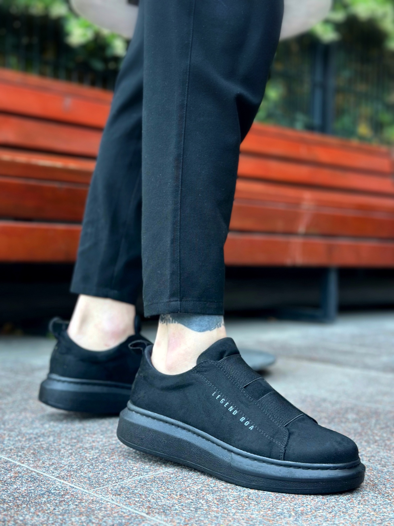 Boa BA0307 Erkek Günlük Ayakkabı SİYAH Süet