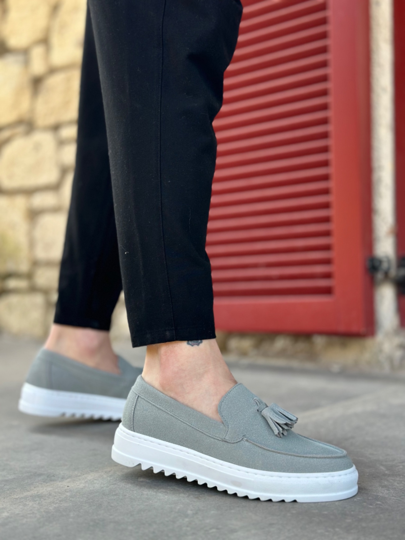 Boa BA0154 Erkek Günlük Ayakkabı Gri Süet