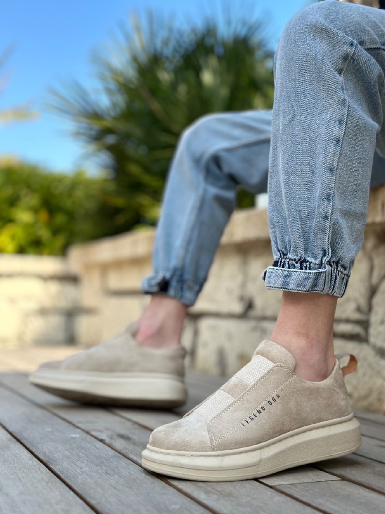 Boa BA0307 Erkek Günlük Ayakkabı Kum Beji Süet