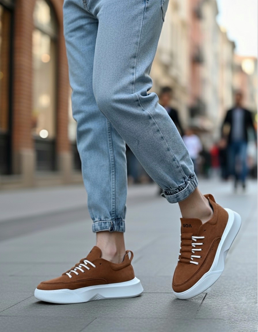 Boa BA0332 Erkek Günlük Ayakkabı Taba Süet