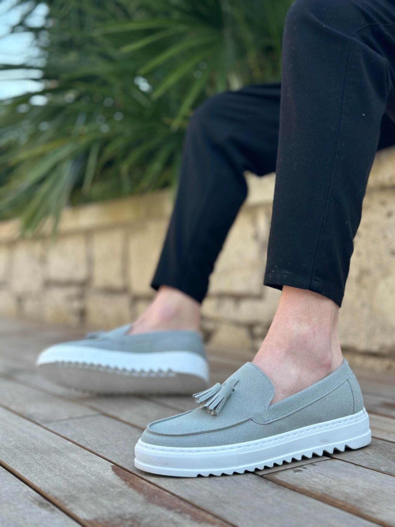 Boa BA0154 Erkek Günlük Ayakkabı Gri Süet