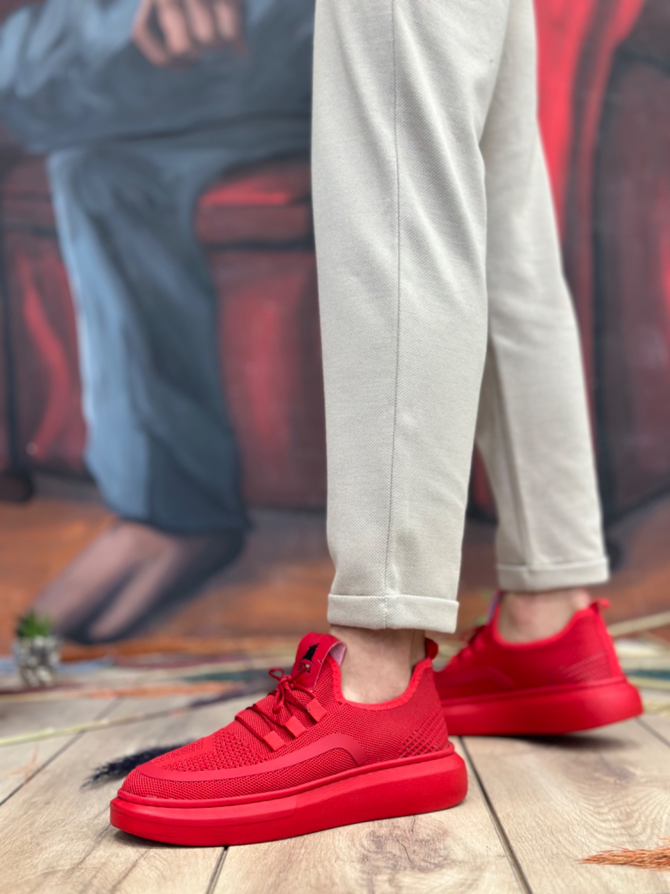 Boa BA0375 Erkek Günlük Ayakkabı Kırmızı