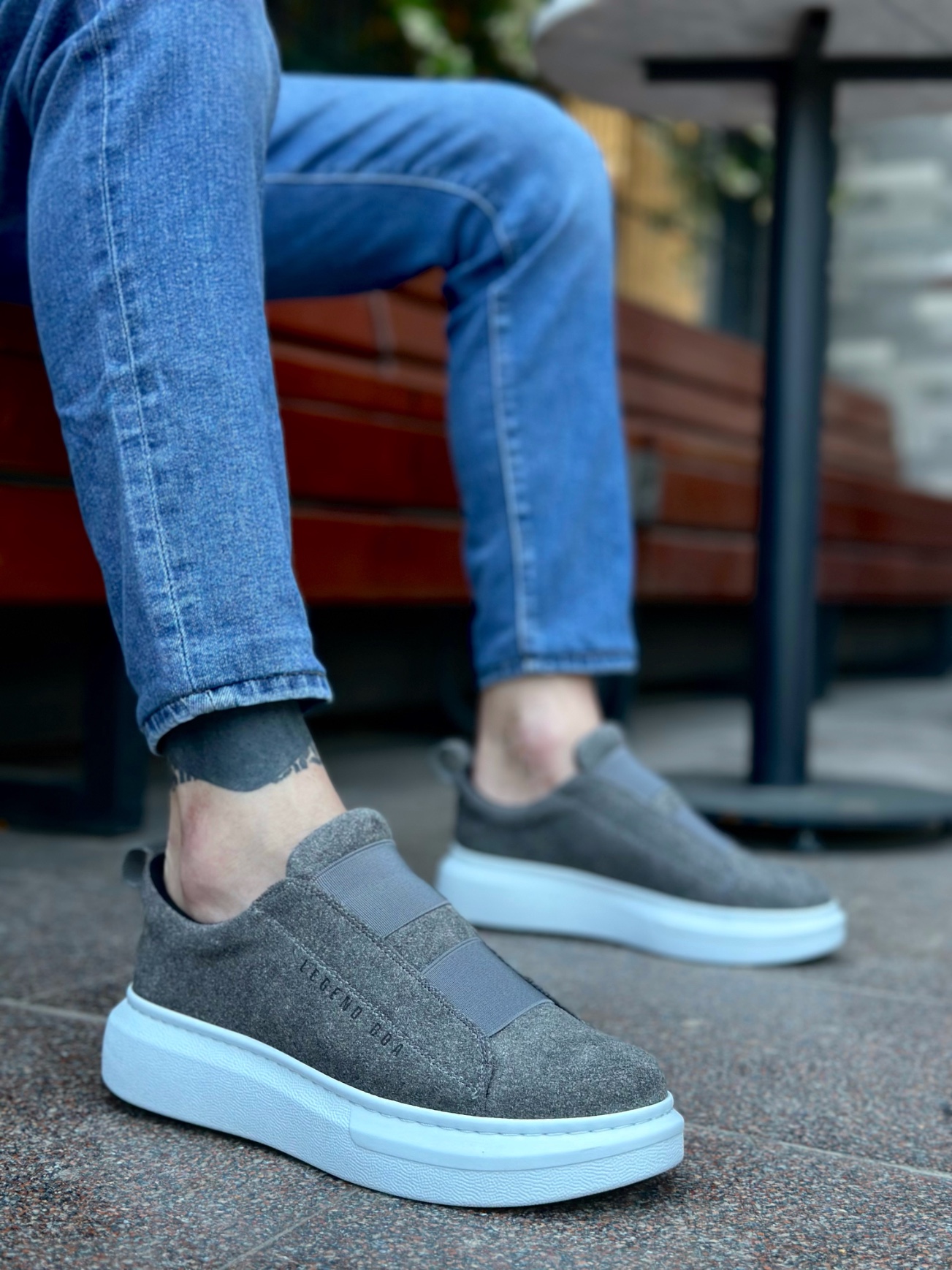 Boa BA0307 Erkek Günlük Ayakkabı Gri Süet