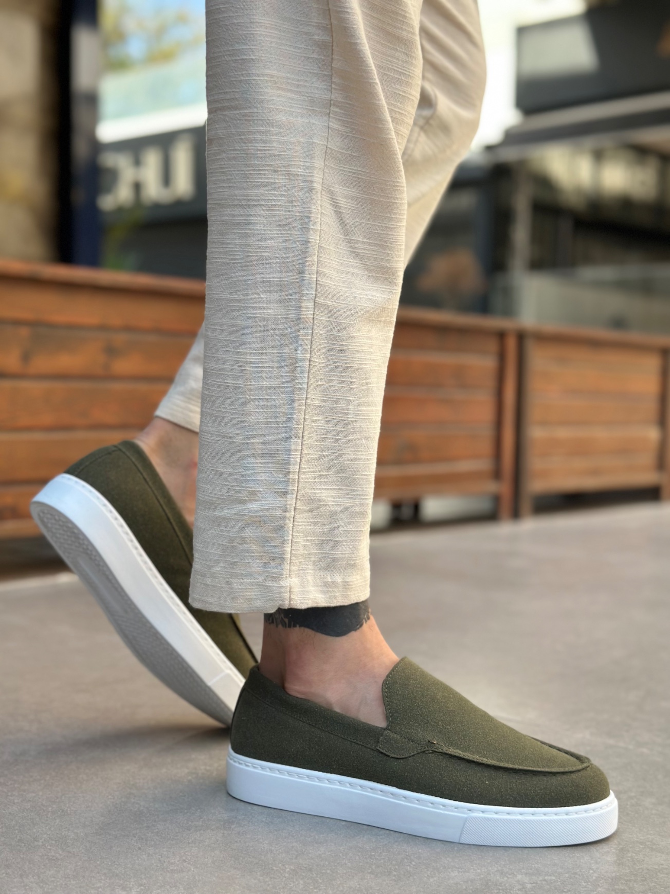 Boa BA0241 Erkek Günlük Ayakkabı Haki Süet