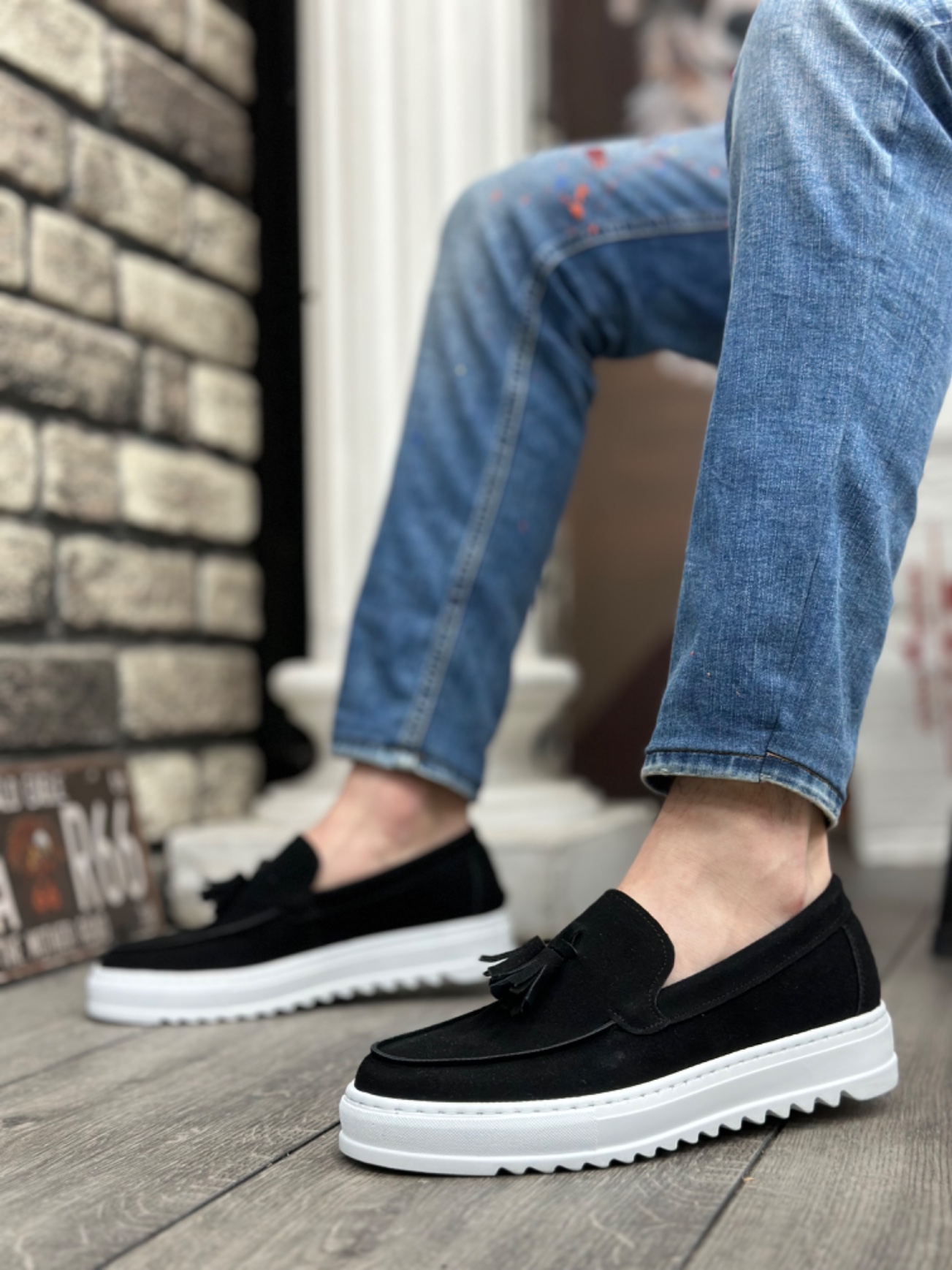 Boa BA0154 Erkek Günlük Ayakkabı Siyah Süet