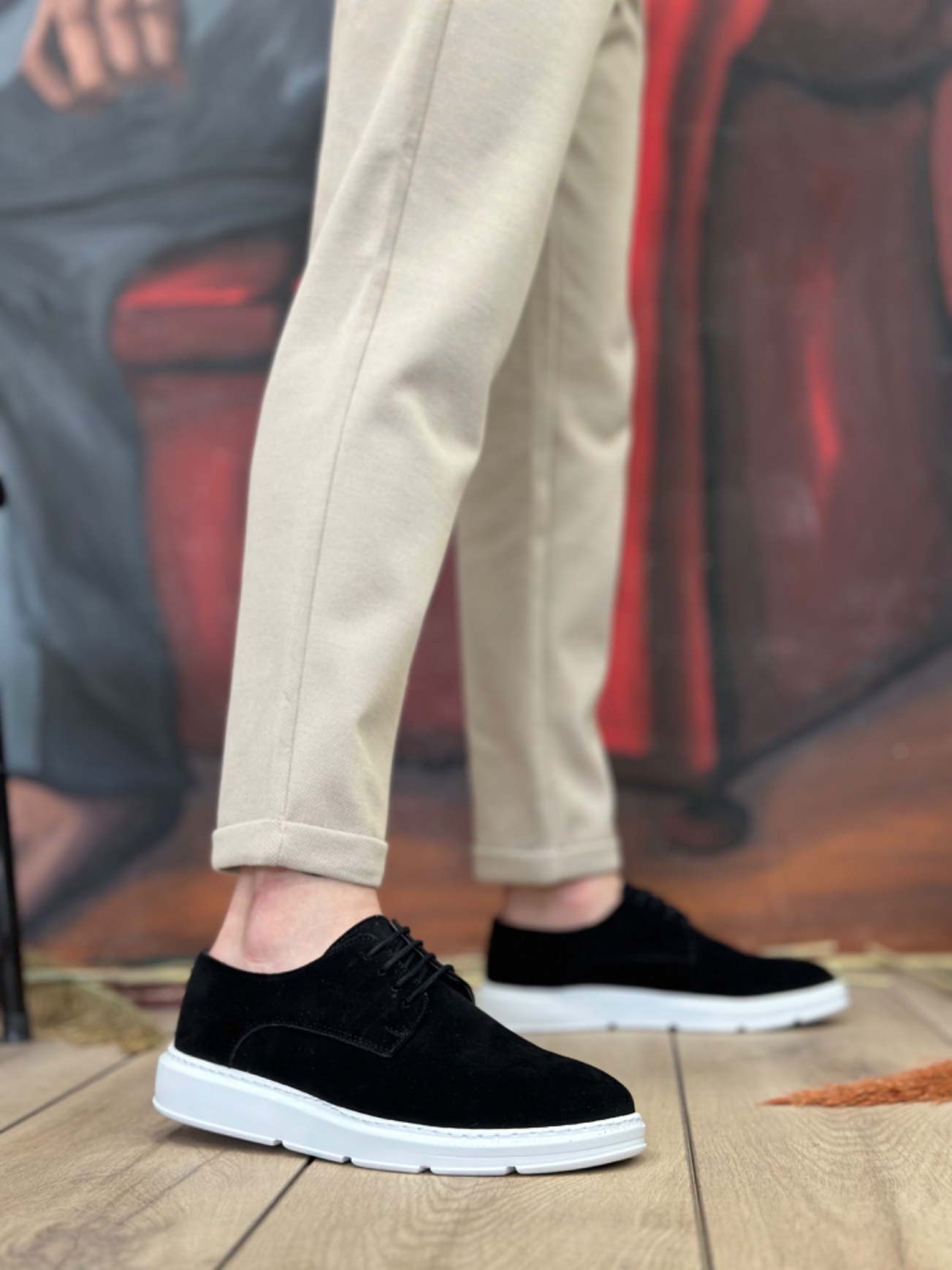 Boa BA0003 Erkek Günlük Ayakkabı SİYAH Süet