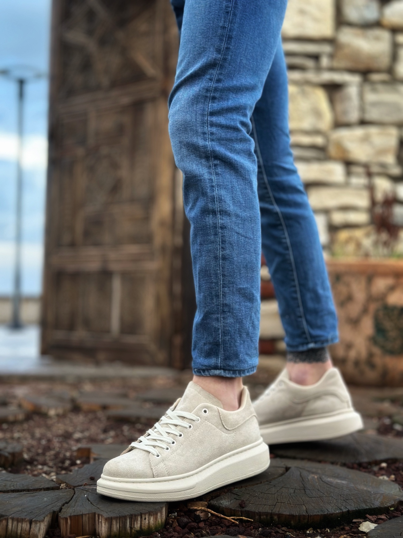 Boa BA0547 Erkek Günlük Ayakkabı Kum Beji Süet