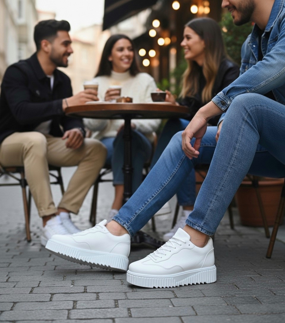 Boa BA0802 Erkek Günlük Ayakkabı BEYAZ