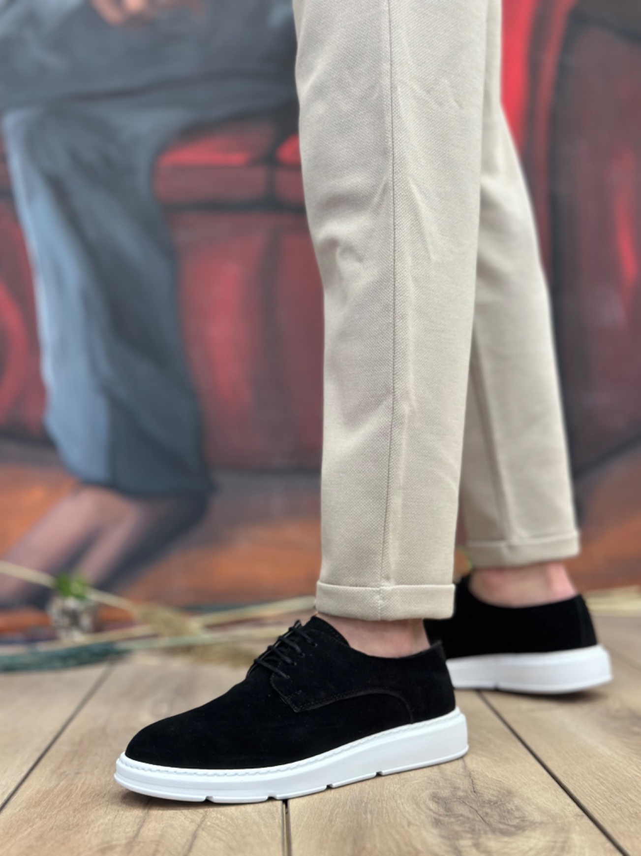 Boa BA0003 Erkek Günlük Ayakkabı SİYAH Süet