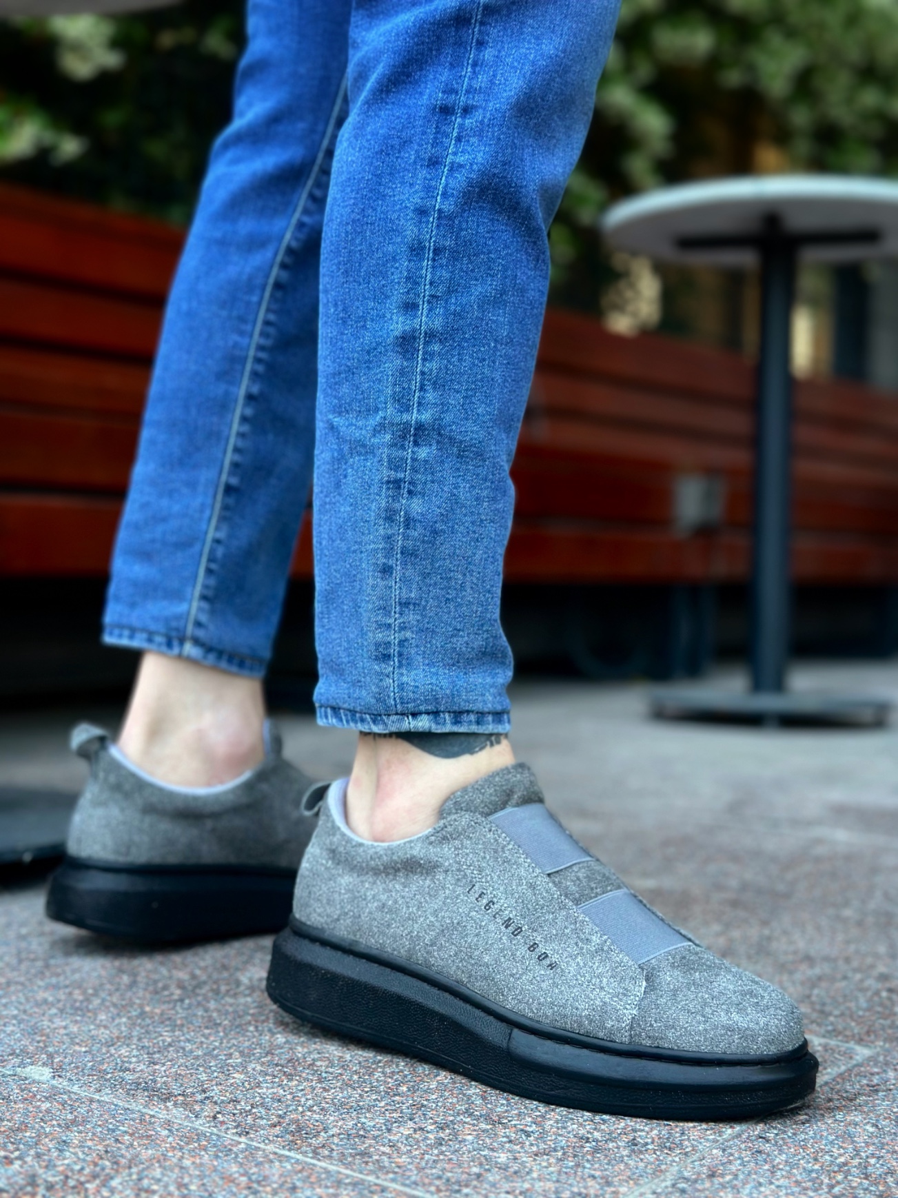 Boa BA0307 Erkek Günlük Ayakkabı Koyu Gri Süet