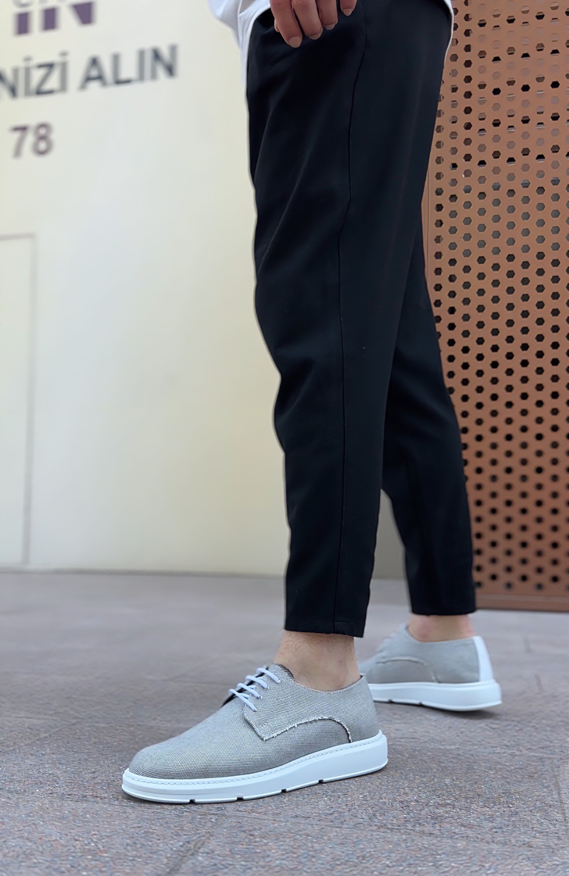 Boa BA0003 Erkek Günlük Ayakkabı GRİ Keten