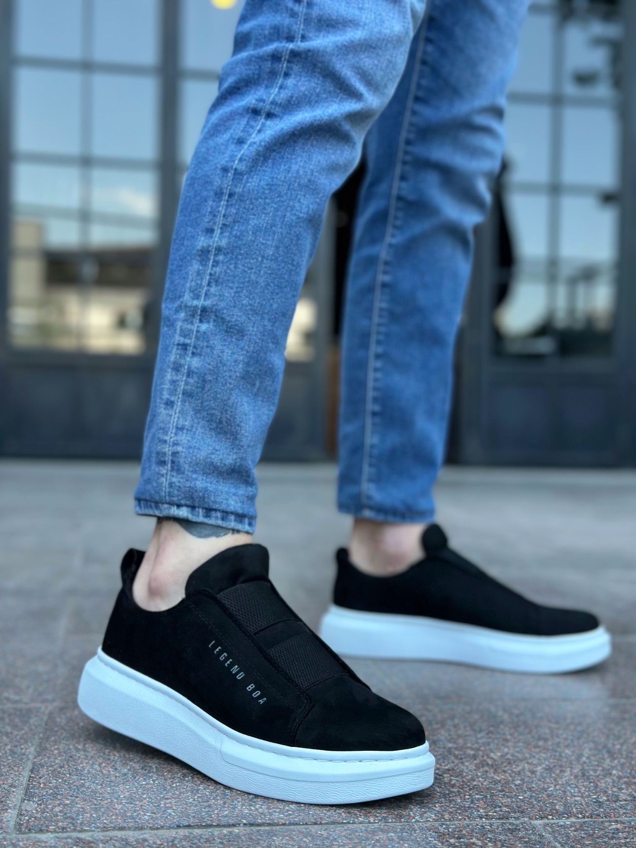 Boa BA0307 Erkek Günlük Ayakkabı SİYAH Süet