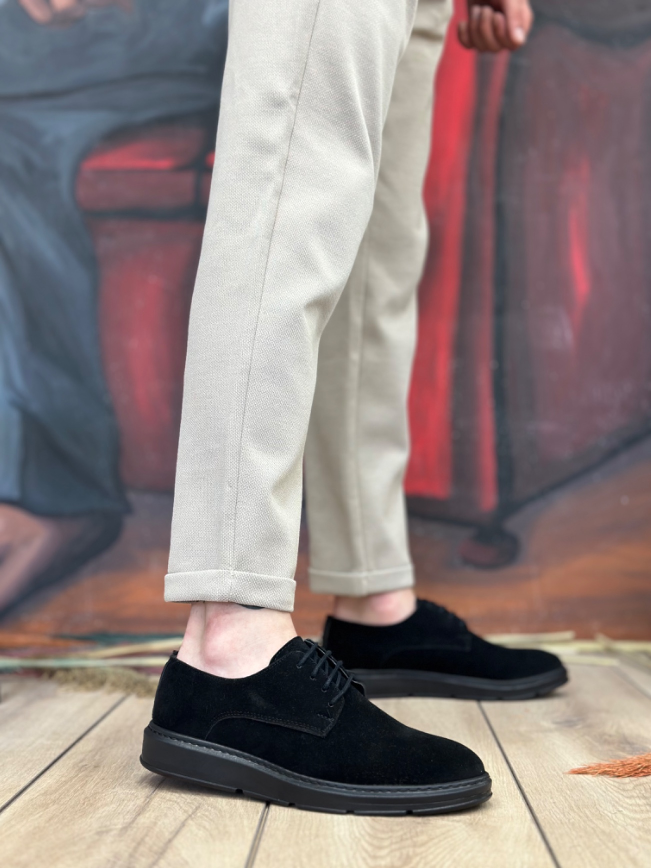 Boa BA0003 Erkek Günlük Ayakkabı Siyah Süet