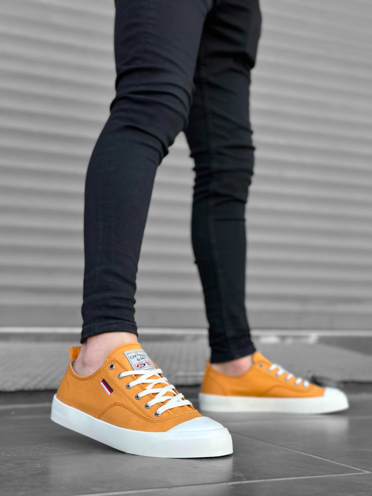 Boa BA0223 Erkek Günlük Ayakkabı Sarı Keten