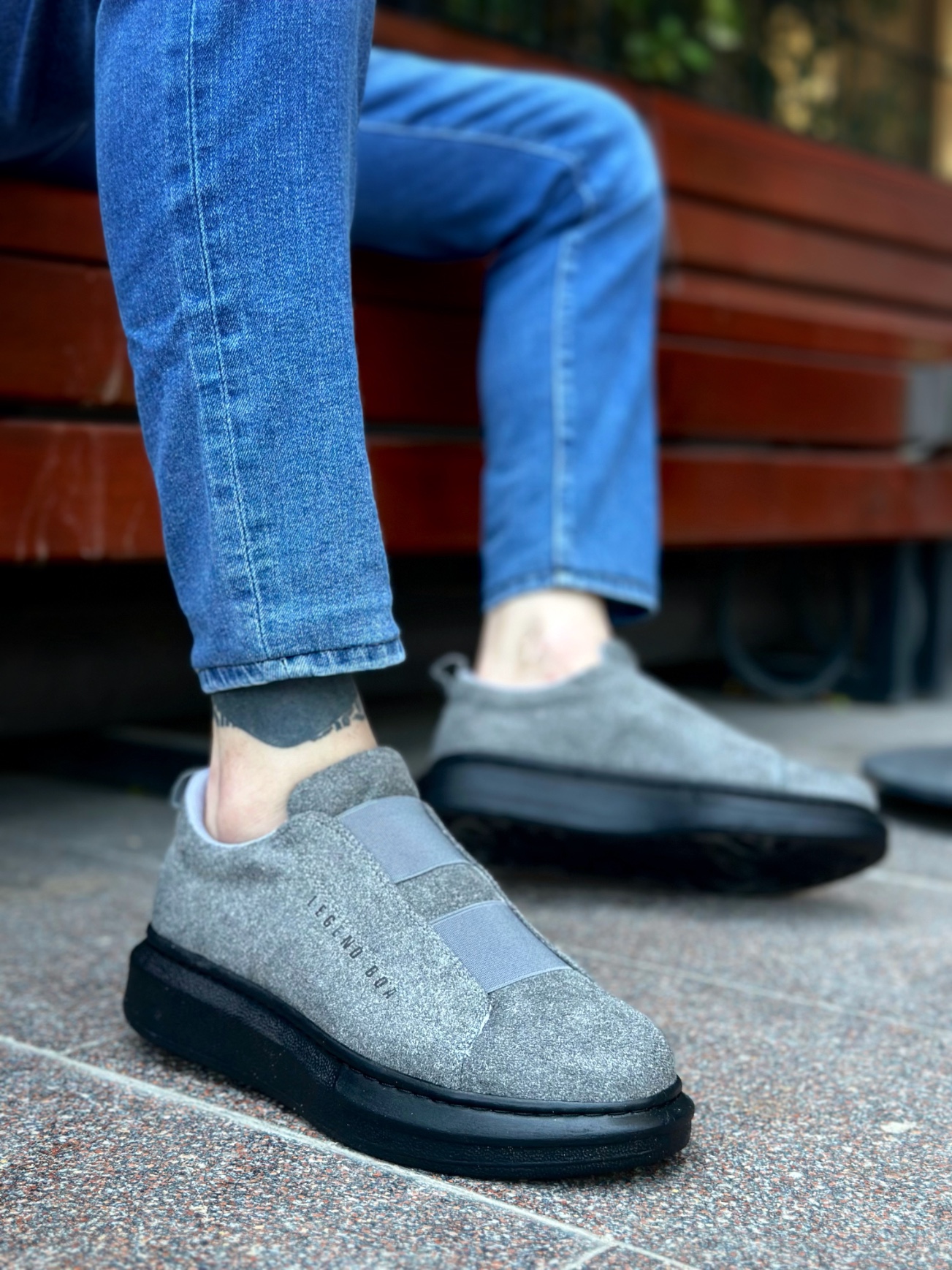 Boa BA0307 Erkek Günlük Ayakkabı Koyu Gri Süet