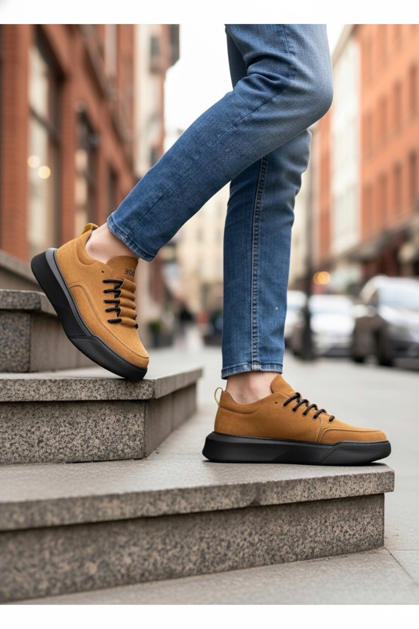 Boa BA0332 Erkek Günlük Ayakkabı TABA Süet