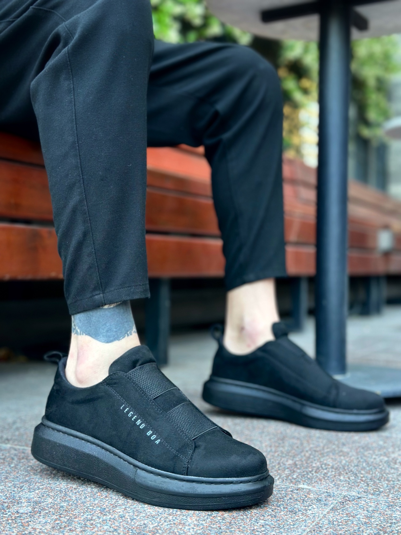 Boa BA0307 Erkek Günlük Ayakkabı SİYAH Süet