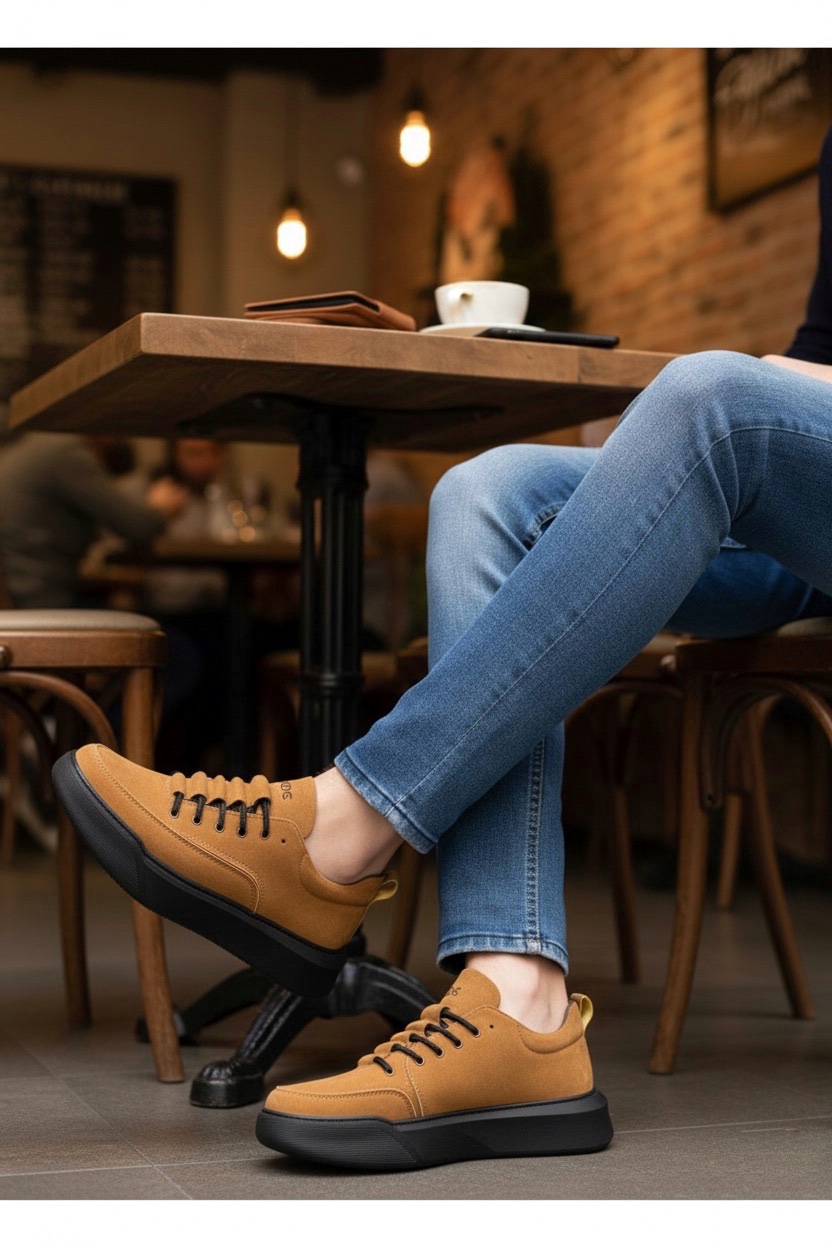 Boa BA0332 Erkek Günlük Ayakkabı TABA Süet