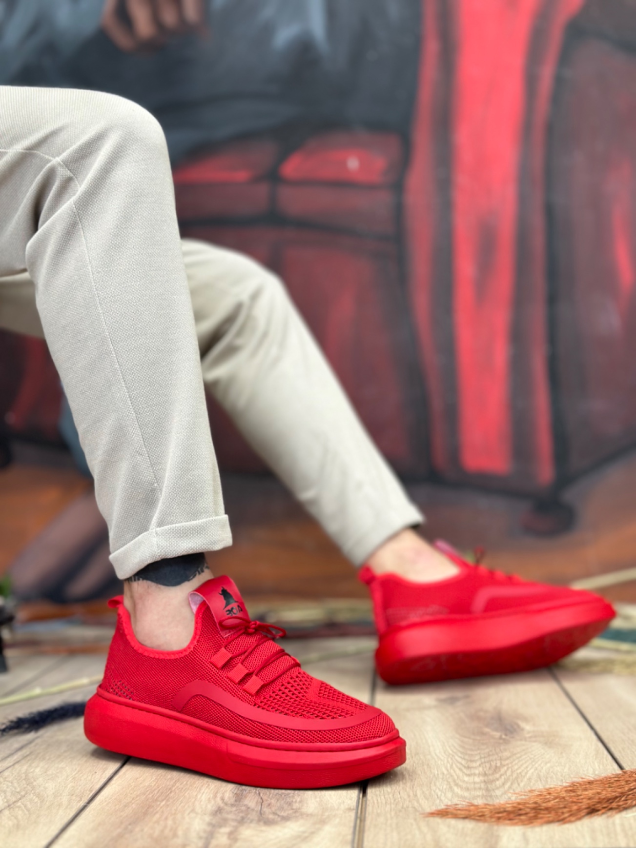 Boa BA0375 Erkek Günlük Ayakkabı Kırmızı