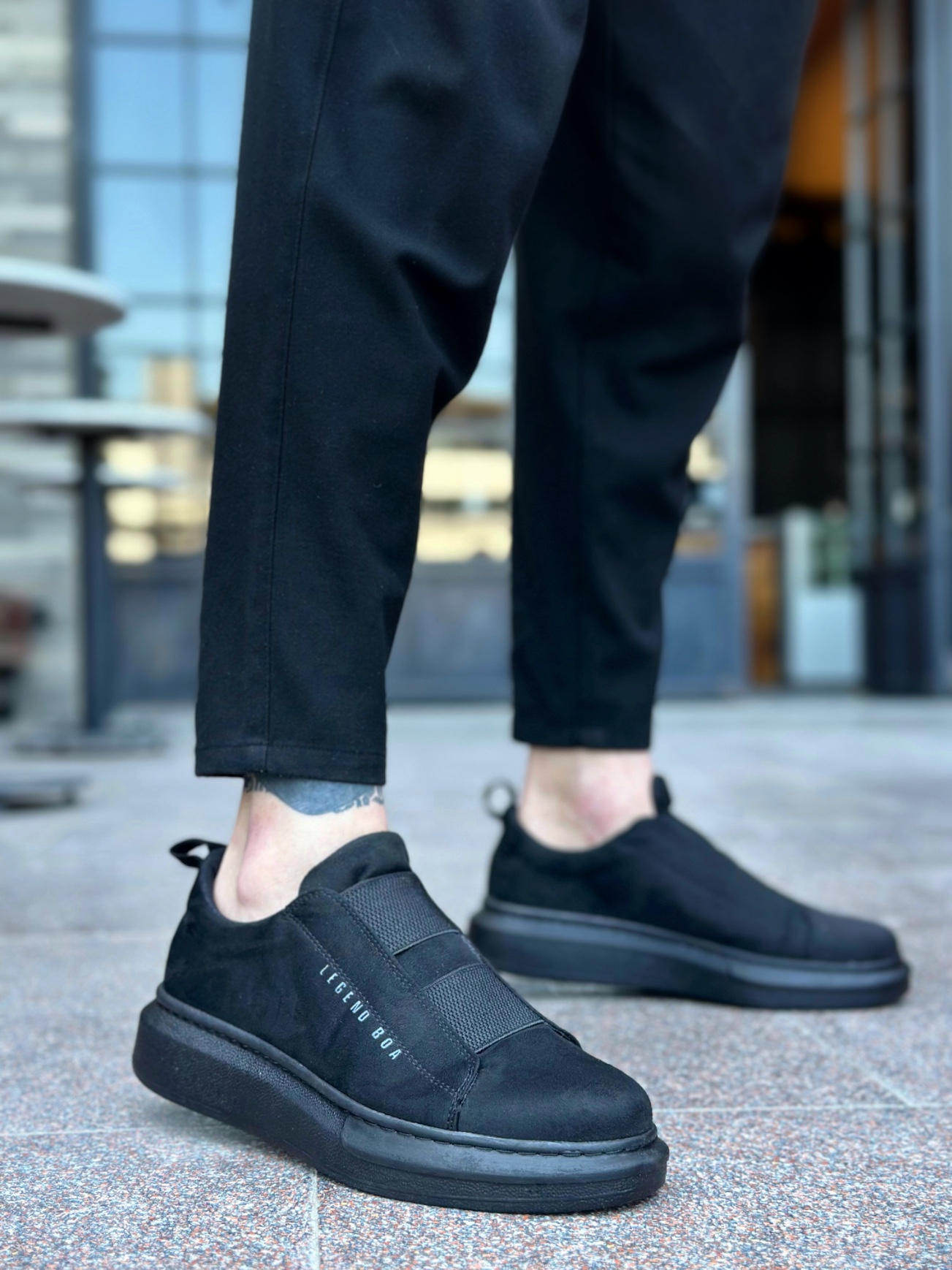 Boa BA0307 Erkek Günlük Ayakkabı SİYAH Süet