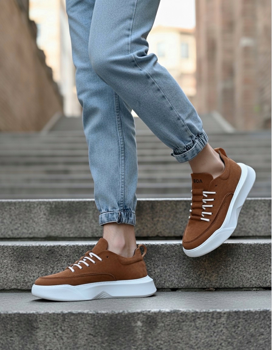 Boa BA0332 Erkek Günlük Ayakkabı Taba Süet