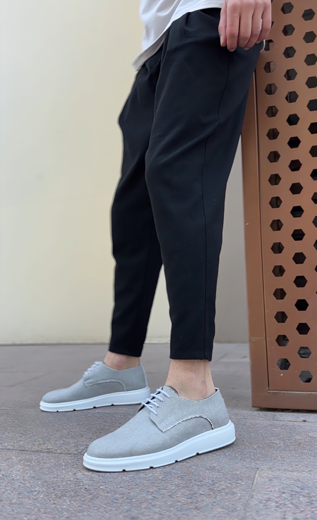 Boa BA0003 Erkek Günlük Ayakkabı GRİ Keten