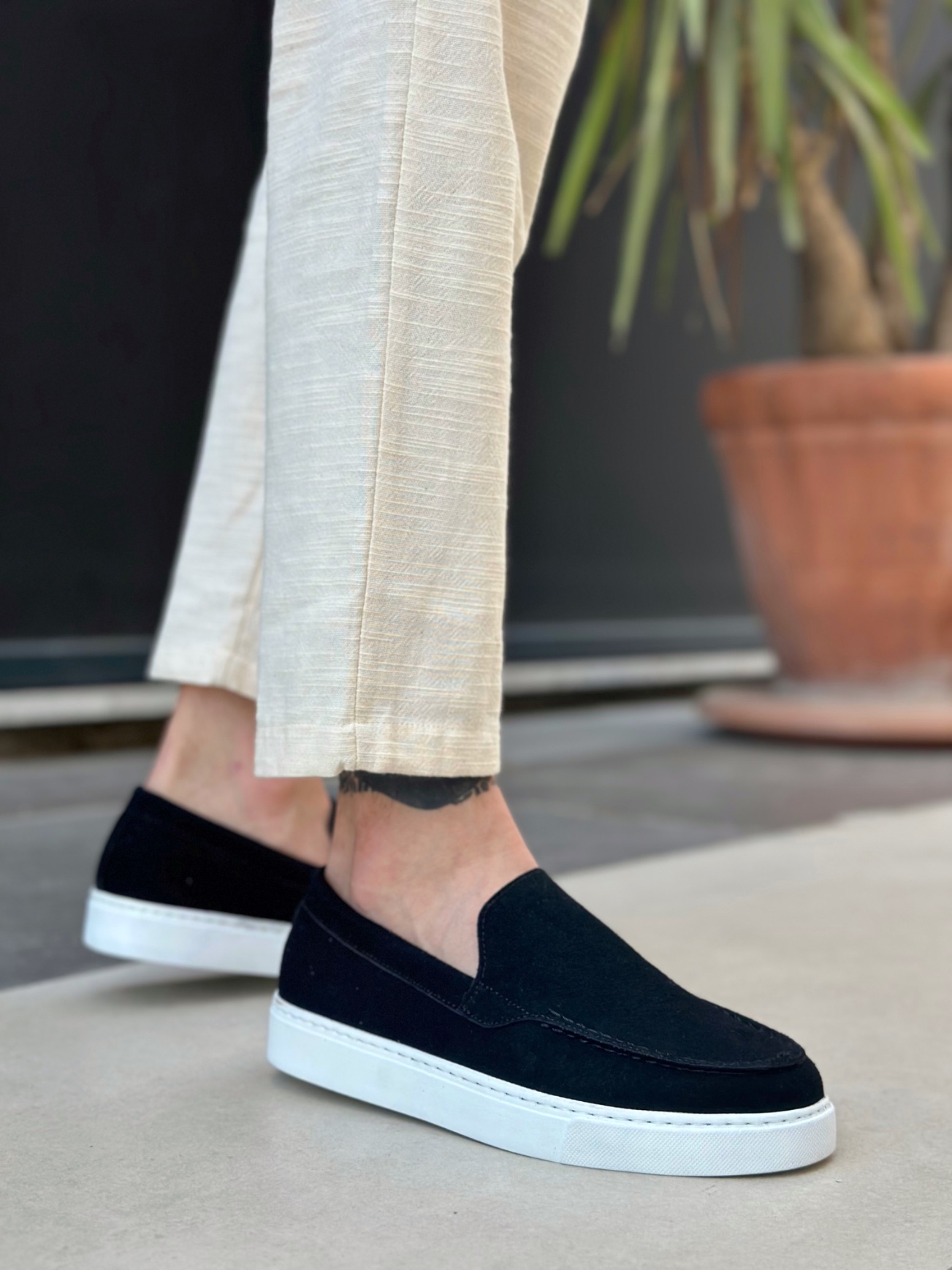 Boa BA0241 Erkek Günlük Ayakkabı SİYAH  Süet